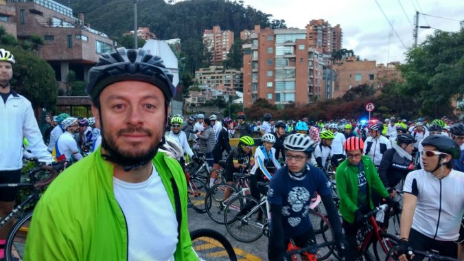 <p>Concejal Jorge Torres celebra recuperación de bicicletas robadas en Bogotá</p>