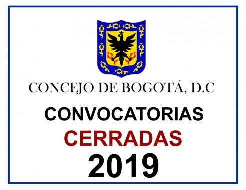 <p>Convocatorias Cerradas 2019</p>