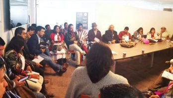 Ati Quigua atiende el llamado de las autoridades indígenas de Bogotá