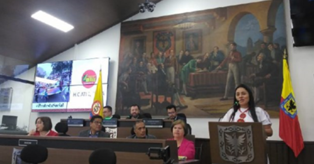 <p>Concejala Ati Quigua exige garantías para el derecho a la protesta pacífica</p>