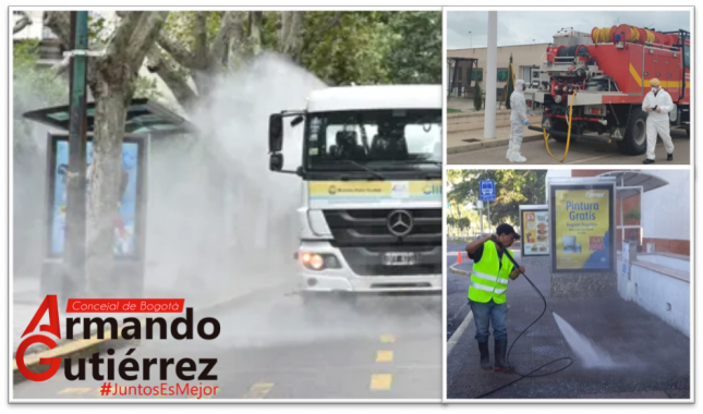 <p>Covid-19: Urge en Bogotá un Plan de Limpieza y Desinfección del Espacio Público</p>