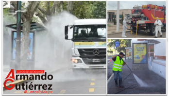Covid-19: Urge en Bogotá un Plan de Limpieza y Desinfección del Espacio Público