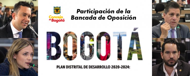 <p>Concejo de Bogotá ejerce control político sobre Plan de Desarrollo 2020-2024, en cumplimiento del Estatuto de la Oposición</p>