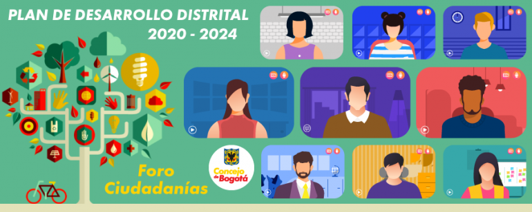 <p>Concejo de Bogotá realiza “Foro ciudadanías” en el marco del Plan Distrital de Desarrollo de Bogotá 2020 – 2024</p>