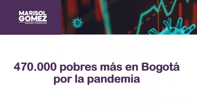 <p>Hay 470.000 pobres más en Bogotá por la pandemia</p>