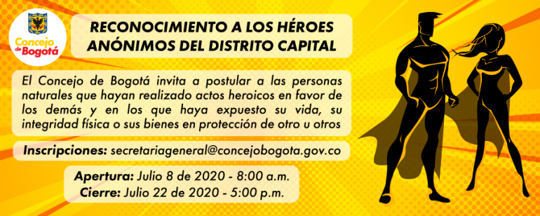<p>Reconocimiento a los Héroes Anonimos del Distrito Capital 2020</p>