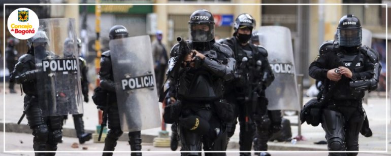 <p>Concejo de Bogotá realiza debate de control político sobre abuso policial en Bogotá</p>