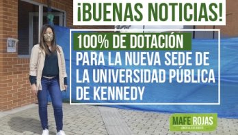 100% de dotación para la Universidad Pública de Kennedy