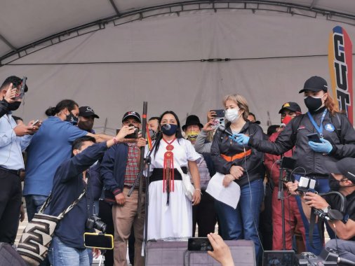 <p>Concejala de Bogotá Ati Quigua, radica Tutela al serle retiradas las medidas de protección por parte de la Unidad Nacional de Protección – UNP</p>