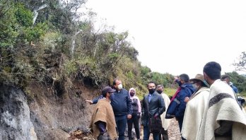Concejal Rubén Torrado, Idiger y Alcaldía de Usme realizaron visita a zona rural afectada por el invierno