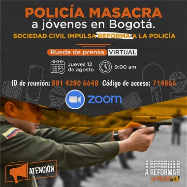 <p>Policía masacra a jóvenes en Bogotá</p>