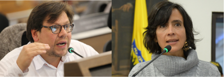 <p>Concejales Diego Cancino y Susana Muhamad presentan testimonio de ex funcionario de la alcaldía de Bogotá sobre graves casos de tortura en Transmilenio</p>