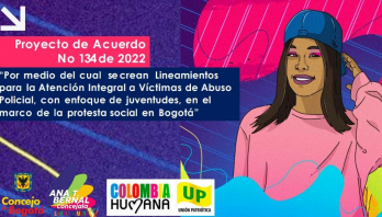 La concejala de Bogotá Ana Teresa Bernal presenta proyecto de acuerdo por medio del cual se crean lineamientos para la atención integral a víctimas de abuso policial, con enfoque de juventudes, en el marco de la protesta social en Bogotá