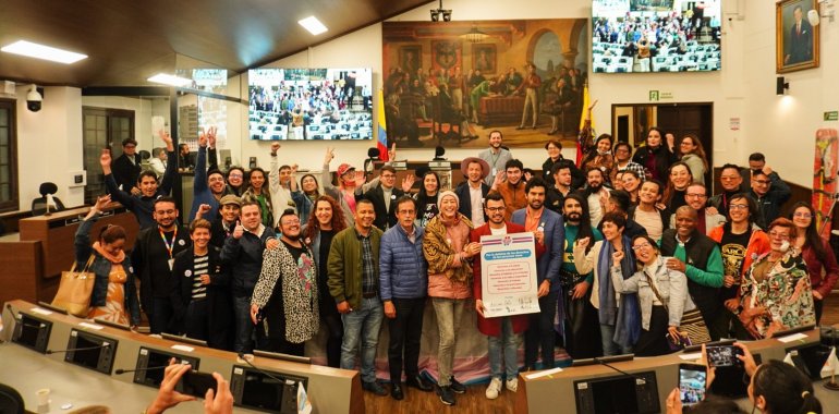 <p>Por primera vez en la historia del Concejo de Bogotá se radica Proyecto de Acuerdo que reivindicará los derechos para la población Trans </p>