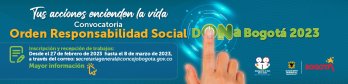 Orden Responsabilidad Social Dona Bogotá, en Materia de Donación de Órganos y Tejidos 2023