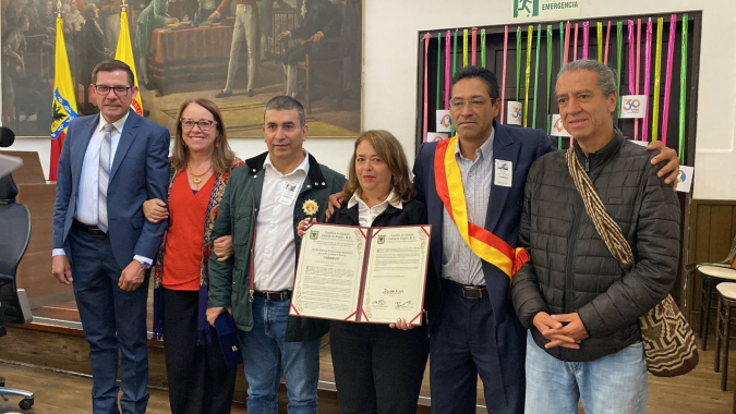 <p>Concejal de Bogotá, Ana Teresa Bernal, lidera reconocimiento a REDEPAZ por 30 Años de Servicio a la Paz</p>
