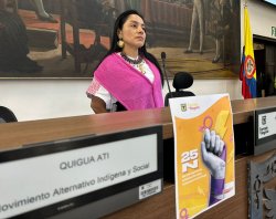 Concejala Ati Quigua propone incluir en el Proyecto de Acuerdo de violencia política, a las lideresas políticas, sociales y comunales del Distrito Capital