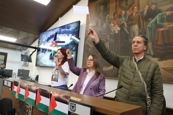 <p>Desde el Concejo de Bogotá D.C., la bancada Colombia Humana - Unión Patriótica reconoce la causa palestina</p>