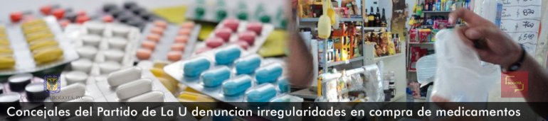 <p>Concejales del Partido de La U denuncian irregularidades en compra de medicamentos</p>