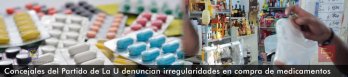 Concejales del Partido de La U denuncian irregularidades en compra de medicamentos