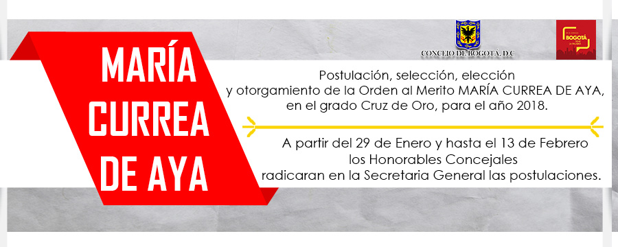 Imagen informativa de la Orden al Mérito María Currea De Aya