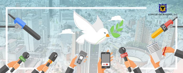 <p>Concejo exaltará la labor de las periodistas que buscan la paz y la reconciliación en Bogotá</p>