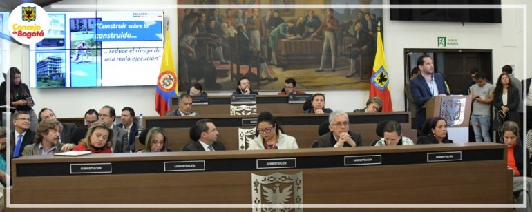 <p>Concejo de Bogotá ejerce control político sobre Estados de las obras de infraestructura física y social de Bogotá, en cumplimiento del Estatuto de la Oposición</p>