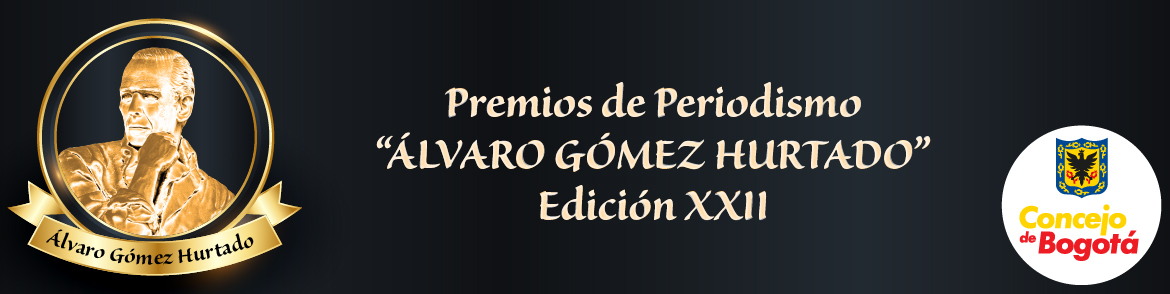 Banner publicitario Premios Álvaro Gómez Hurtado 