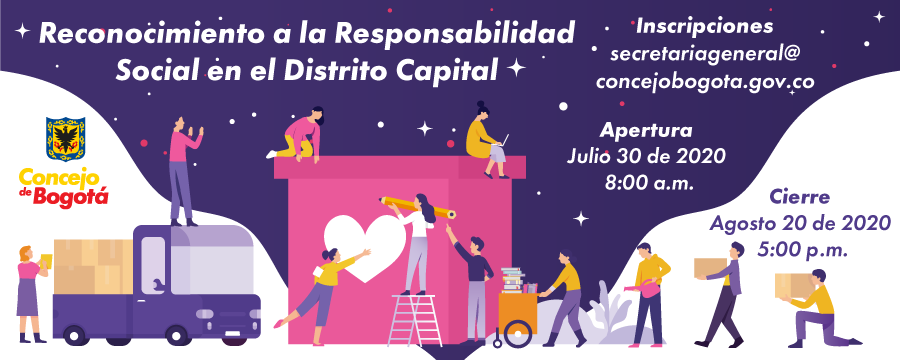 Imagen informativa del Reconocimiento a la Responsabilidad Social en el Distrito Capital 2020