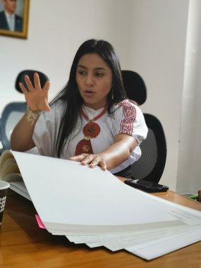 <p>En el día del río Bogotá concejala Ati Quigua, propone soluciones de fondo para su vitalización</p>