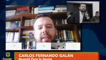 Galán Debate el Plan de Desarrollo y Radica más de 30 proposiciones