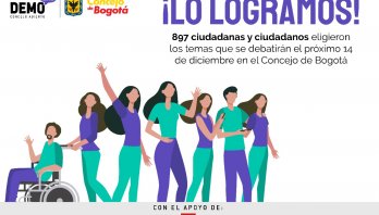 La ciudadanía escogió qué tema será debatido en una sesión del Concejo de Bogotá