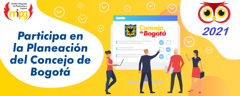 <p>Participe en la planeación del Concejo de Bogotá 2021</p>