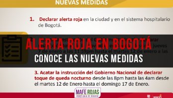 Alerta Roja en Bogotá, conoce las nuevas medidas