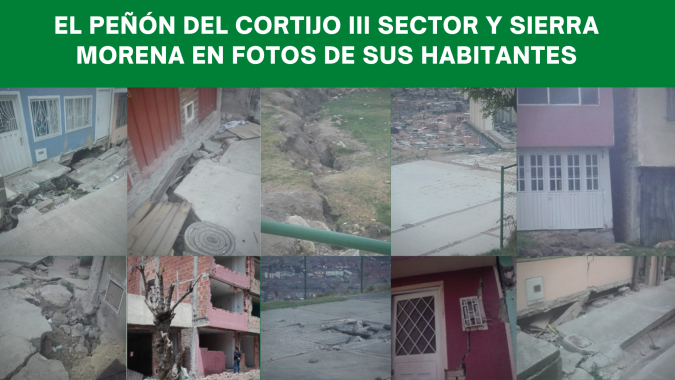 <p>Tierra de nadie: Ciudadela Santa Rosa de San Cristóbal y los barrios el Peñón del Cortijo III Sector y Sierra Morena</p>