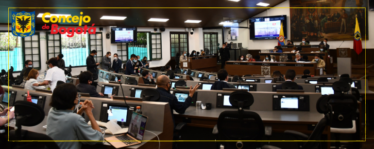 <p>Concejo de Bogotá inició discusión del proyecto Plan de Ordenamiento Territorial - POT “Bogotá Reverdece 2022 - 2035” </p>