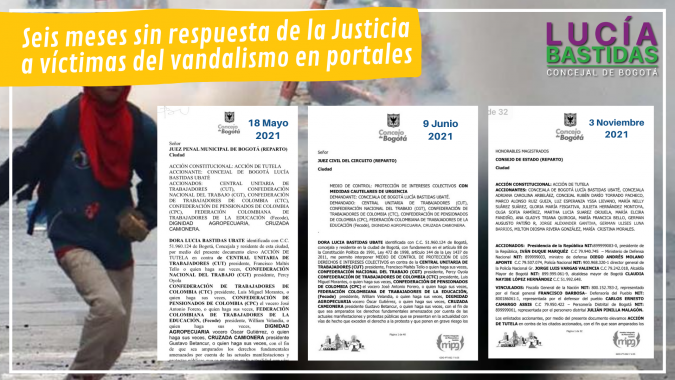 <p>Ni la Alcaldía, ni la justicia les responden a víctimas de vandalismo en Bogotá</p>