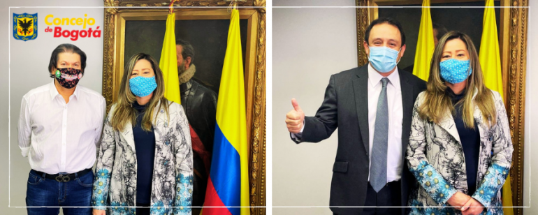 <p>Venus Silva y César García posesionados como Concejales de Bogotá</p>