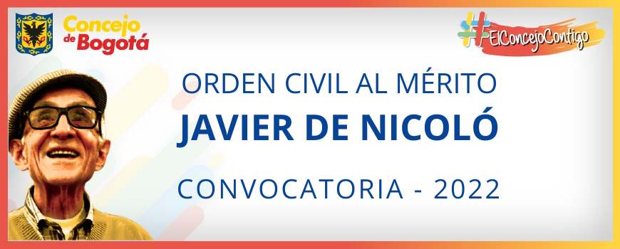 Imagen y enlace para visualizar la convocatoria Orden Civil al Mérito Javier de Nicoló 2022