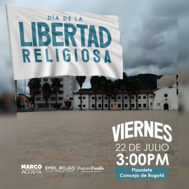 <p>Desde el Concejo de Bogotá hemos trabajado por el reconocimiento, la pluralidad y la defensa de la Libertad Religiosa y de Culto, consagrada en nuestra Constitución Política de 1991</p>