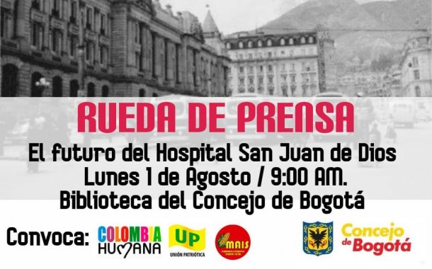 <p>Rueda de prensa El Futuro del Hospital San Juan de Dios</p>