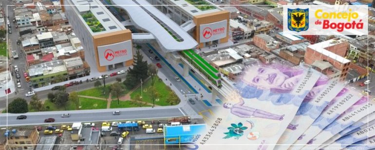<p>Avanza debate sobre el cupo de endeudamiento para la Empresa Metro de Bogotá</p>