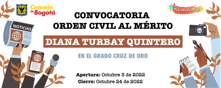 <p>Convocatoria Orden Civil al Mérito Diana Turbay Quintero 2022</p>