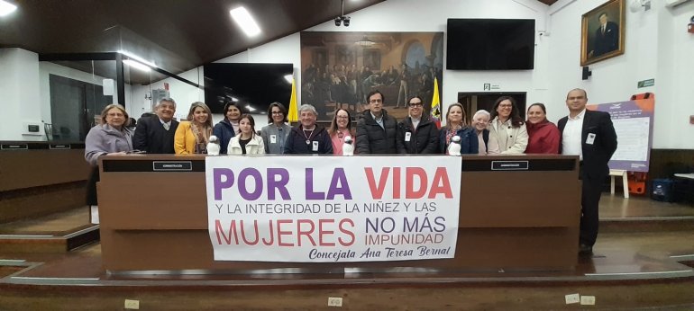 <p>Concejala Ana Teresa Bernal instaló la Comisión Accidental para la Protección de los Niños, Niñas y Adolescentes del Concejo de Bogotá</p>