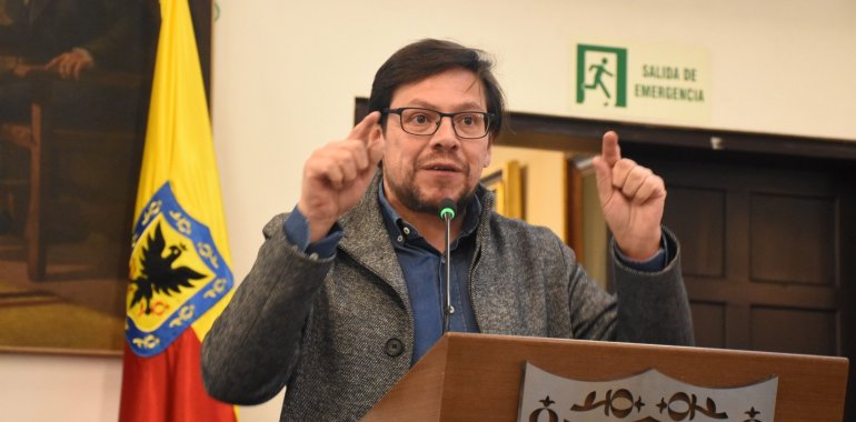 <p>Diego Cancino, concejal de Bogotá denuncia amenazas </p>