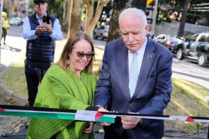 Inaugurada la Calle Estado de Palestina en Bogotá