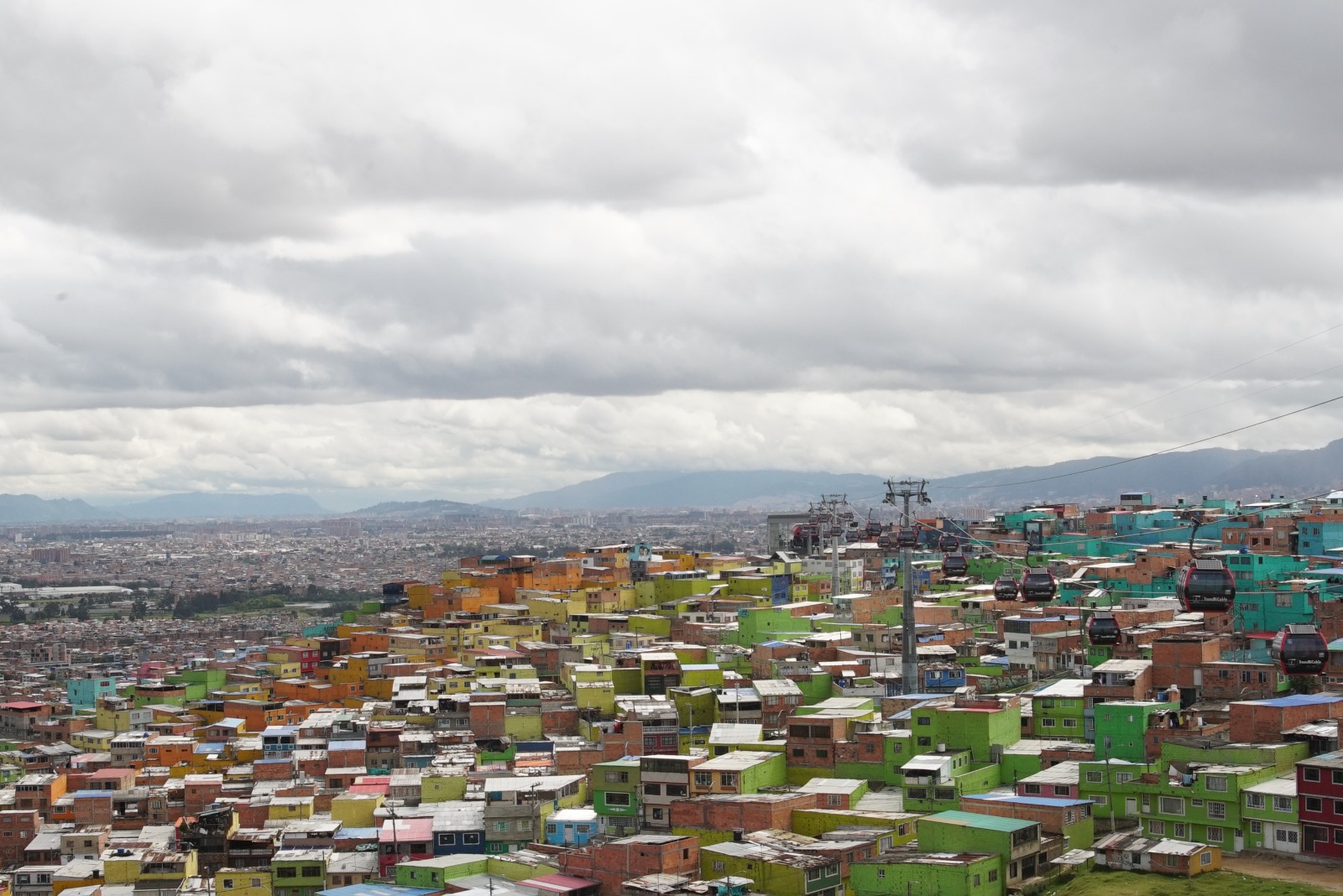 fotografía panoramica de Bogotá