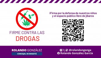 “Firme contra las drogas”: Rolando González liderará iniciativa para proteger a la niñez de las drogas