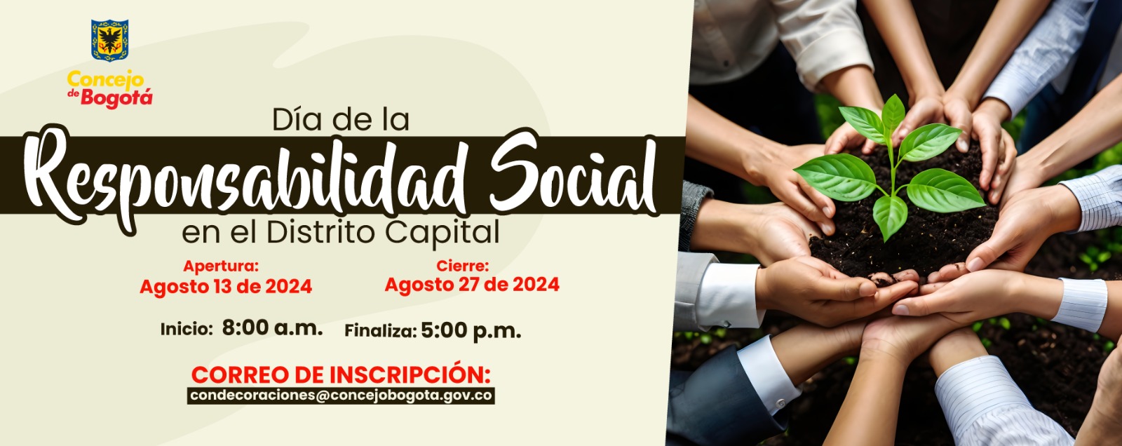 Imagen promocional de la convocatoria Reconocimiento a la Responsabilidad Social en el Distrito Capital 2024