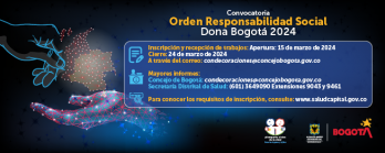 Orden Responsabilidad Social Dona Bogotá, en Materia de Donación de Órganos y Tejidos 2024